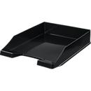 Ablagekorb HAN Klassik, für Format A4/C4, mit Beschriftungsfeld, stapelbar, B 255 x T 348 x H 65 mm, Kunststoff, schwarz, 10 Stück 