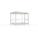 Abri extérieur Köln K3 d/b WSM, l. 3180 x P 2165 x H 2510 mm, entièrement monté, gris blanc RAL 9002