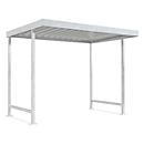 Abri extérieur Leipzig, utilisable d'un côté, unité de base, l. 2870 x P 2200 mm, galvanisé