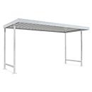 Abri extérieur modèle Leipzig, utilisable d'un côté, unité de base, P 2200 mm, l. 4300 mm, galvanisé