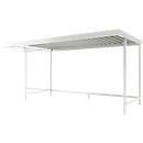 Abrigo para bicicletas modelo Leipzig, um lado, unidade adicional, P 2200 mm, L 4300 mm