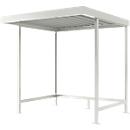 Abrigo para bicicletas modelo Leipzig, um lado, unidade base, P 1600 mm, L 2250 mm