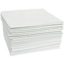 Absorptiedoekjes voor olie First L, absorptie van 139 l, niet geperforeerd, L 500 x B 400 mm, wit, 200 stuks