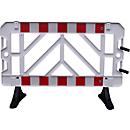 Absperrgitter 2er Set, 1000 x 1500 mm, weiß-rot