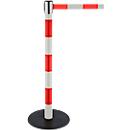 Absperrpfosten RS-Guidesystems GLAG 28, Gurtauszug 2300 mm, weiß-rot/weiß-rot
