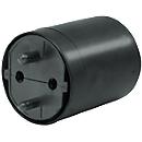Adaptateur de prise DE sur CH, type T11, 2 broches, noir
