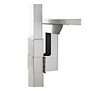 Adaptateur Ergo-T 2.0 pour relier les tables manuelles et électriques, aluminium blanc