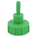 Adaptateur IBC, pour cuves IBC avec robinetterie de sortie 2', filetage grossier, Ø 55-62 mm, embout de flexible 0,5