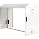Additional set without side wall for BikeBox 1 B bike rack with domed roof, traffic white RAL 9016