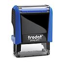 Address stamp trodat® Printy 4911, housing colour blue &amp; stamp impression colour black