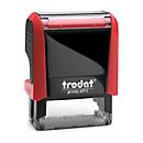 Address stamp trodat® Printy 4911, housing colour red &amp; stamp impression colour black