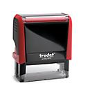 Address stamp trodat® Printy 4913, housing colour red &amp; stamp impression colour black