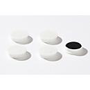 adhesive magnets, Ø 30 mm, adhesive force approx. 700 g, 5 pieces, white