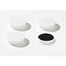 adhesive magnets, Ø 40 mm, adhesive force approx. 1200 g, 4 pieces, white