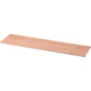 Afdekplaat TOPAS LINE, voor archiefrekken en kasten, B 1605 mm, notenhoutpatroon