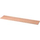 Afdekplaat TOPAS LINE, voor archiefrekken en kasten, B 2005 mm, notenhoutpatroon