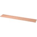 Afdekplaat TOPAS LINE, voor archiefrekken en kasten, B 2405 mm, notenhoutpatroon