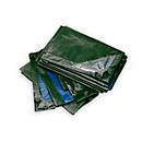 Afdekzeil Rainexo, 2 x 3 m, extreem sterk, 2 x 3 m, herbruikbaar en recycleerbaar, groen/blauw