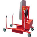 Afval container station kiepstation MKS-F, electrohydraulisch 230 V, rood RAL 3000