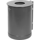 Afvalbak 35 l, niet-geperforeerd, gepoedercoat
