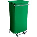 Afvalbak Conticolor, met pedaal, inhoud 110 liter, groen