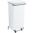 Afvalbak Conticolor, met pedaal, inhoud 110 liter, wit