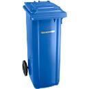 Afvalbak GMT, 140 l, verrijdbaar, blauw
