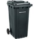 Afvalbak PRO 240 WAVE - verrijdbaar - 240 L - zwartgrijs