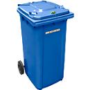 Afvalcontainer GMT, 240 liter, met cilinderslot, blauw