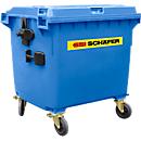 Afvalcontainer MGB 1100 FD, kunststof, 1100 l, blauw