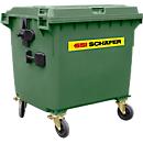 Afvalcontainer MGB 1100 FD, kunststof, 1100 l, groen