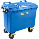 Afvalcontainer MGB 660 FD, kunststof, 660 l, blauw