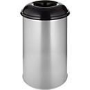 Afvalverzamelaar 200 L zelfblussend, romp aluminiumkleur/deksel zwart