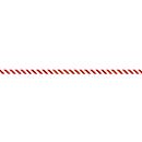 Afzetlint, polyetheen folie, 100 m x 80 mm, rood/wit gearceerd, 1 rol