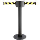 Afzetpaal met trekband RS-Guidesystems GLAD 85 zwart, Trekbanden, zwart/geel