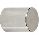 Aimant néodyme à tige MAUL, force d'adhérence 9 kg, 4 pièces, 16 x H 20 mm, boîtier acier, argent clair