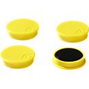 Aimants puissants, Ø 40 mm, force d'adhérence env. 1200 g, 4 p., jaune