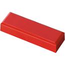 Aimants rectangulaires MAUL, 53 x 18 x 10 mm, 20 p., rouge
