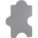 Akoestisch wandpaneel Puzzel, b 1000 x h 500 mm, polyestervlies in viltlook, grijs RAL 7004