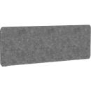 Akoestische scheidingswand AKUSTIX Vario, geluidsabsorptieklasse B, dikte 18 mm, zonder beugels, B 1800 x H 600 mm, PET-vilt, grijs