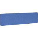 Akoestische tafelafscheiding AKUSTIX Vario, geluidsabsorptieklasse B, dikte 18 mm, zonder klemmen, B 1600 x H 400 mm, PET-vilt, blauw
