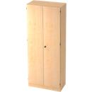 Aktenschrank 5 OH, abschliessbar, B 800 x T 420 x H 2004 mm, Ahorn-Dekor