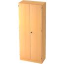 Aktenschrank 5 OH, abschliessbar, B 800 x T 420 x H 2004 mm, Buche-Dekor