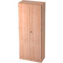 Aktenschrank, 5 OH, abschliessbar, B 800 x T 420 x H 2004 mm, Nussbaum-Dekor