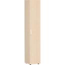Aktenschrank, 6 Ordnerhöhen, 5 Böden, Tür rechts oder links, B 400 x T 400 x H 2160 mm, Ahorn