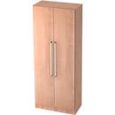 Aktenschrank TARVIS, mit Griff ohne Schloss, 5 Ordnerhöhen, B 800 x T 420 x H 2004 mm, Nussbaum-Dekor