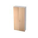 Aktenschrank TOPAS LINE, 6 Ordnerhöhen, B 1000 mm, weiss/Eiche