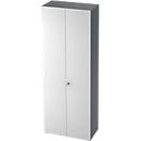 Aktenschrank TOPAS LINE, 6 Ordnerhöhen, B 800 mm, graphit/weiss