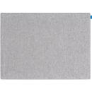 Akustik-Pinboard Board Up, Absorptionsklasse C, Stärke 24 mm, Textil & Recycling-PET, grau, B 500 x H 750 mm