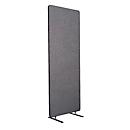 Akustischer Raumteiler, Einzelexemplar, rechteckig, Hochkant-Format, mit Standfüßen, B 600 x T 350 x H 1680 mm, PET-Filz, grau